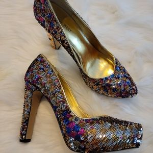 Nine West Sequin Pumps